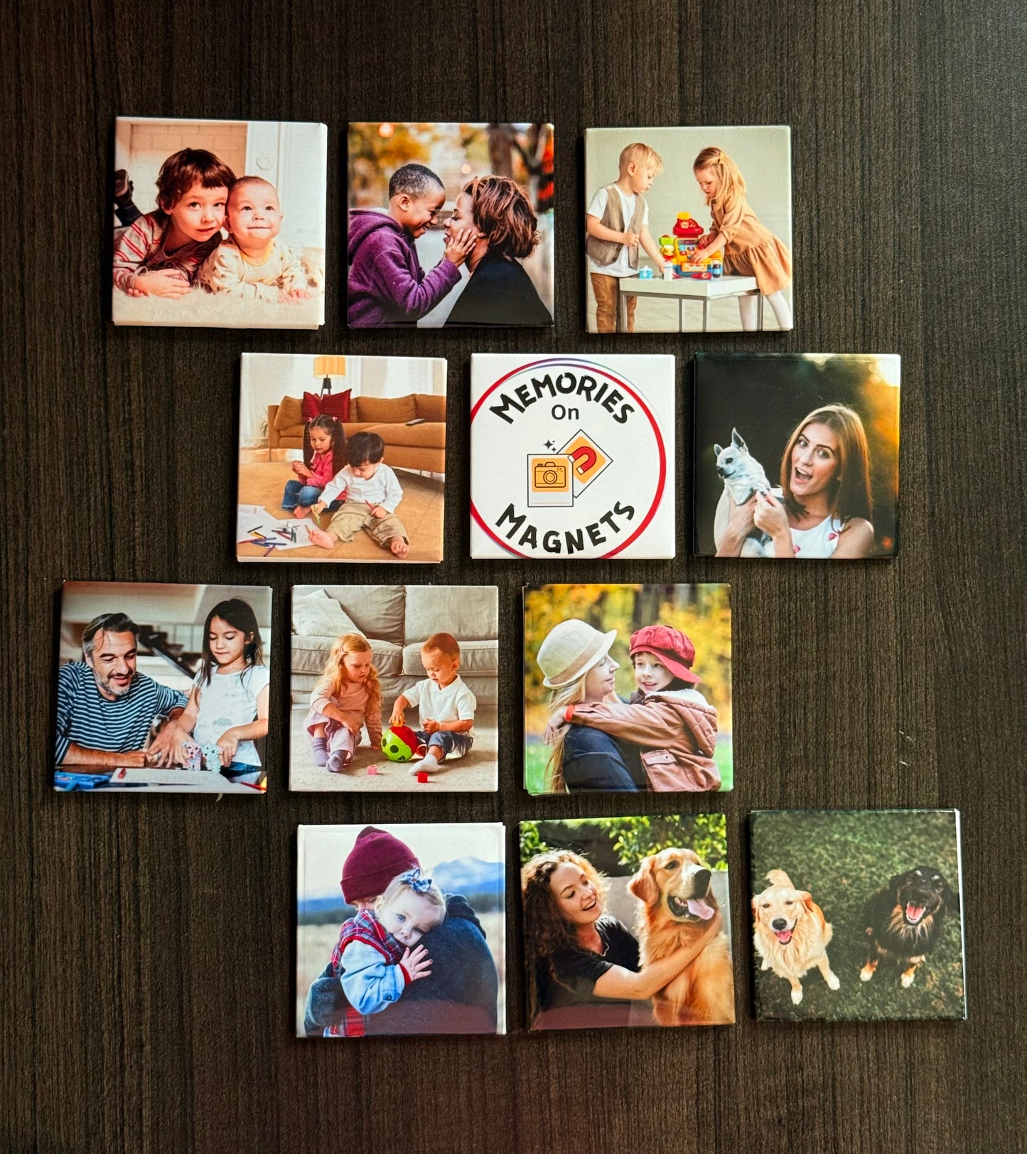Set of 12 Custom Photo Magnets