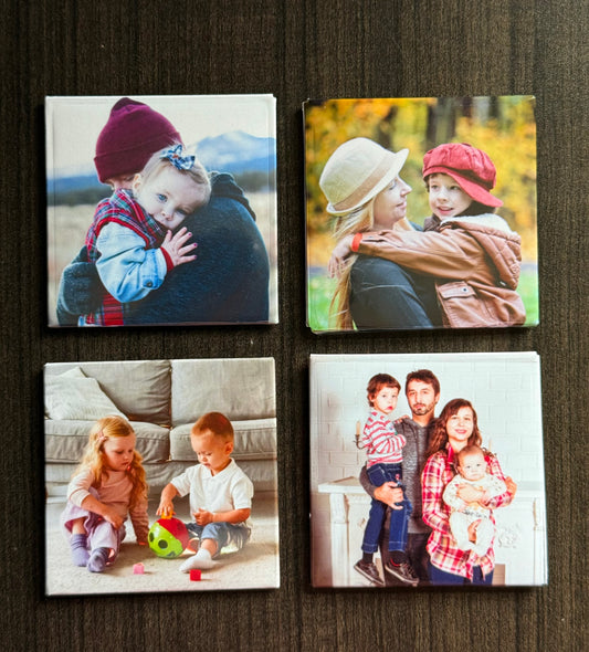 Set of 4 Custom Photo Magnets – Family Edition